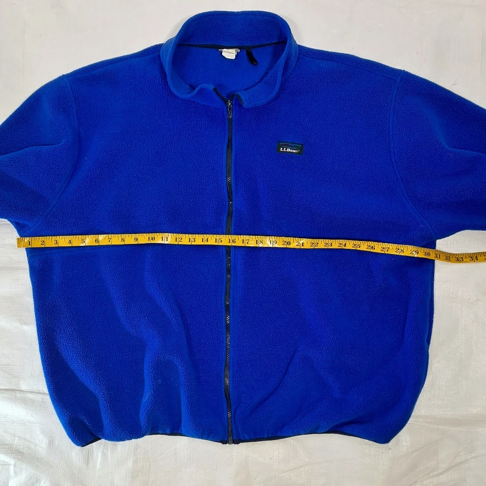 L.L. Bean Blue Fleece Zip- Up Jacket